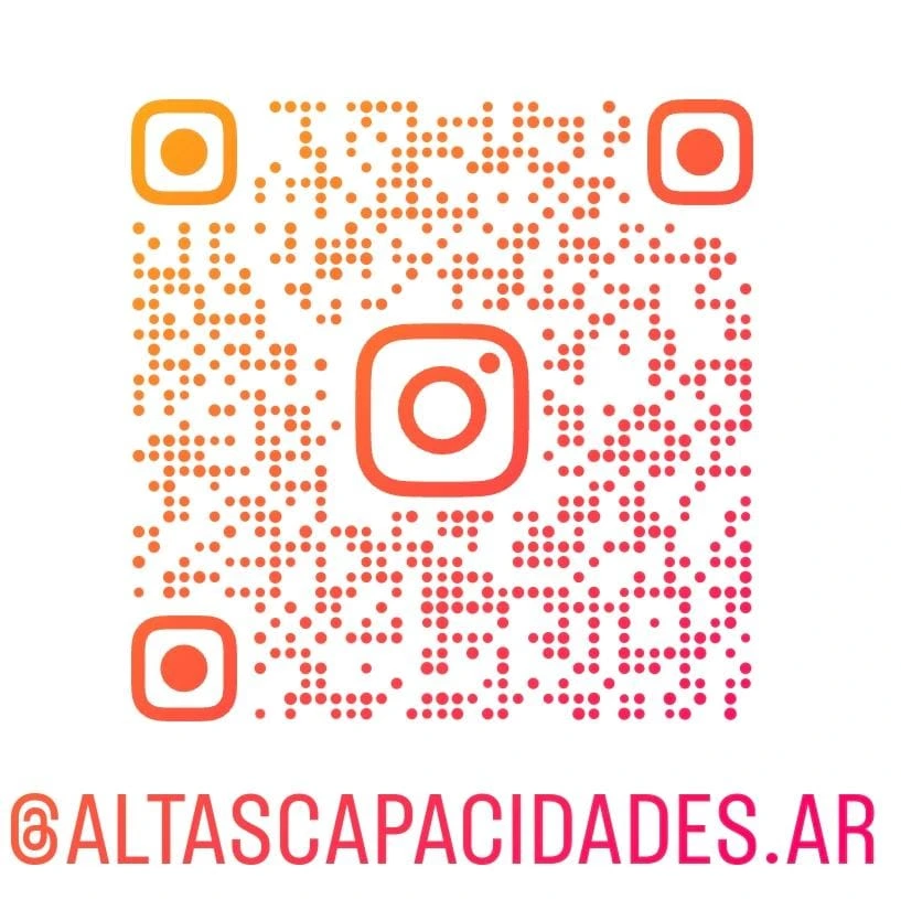 Código QR al Instagram @altascapacidades.ar